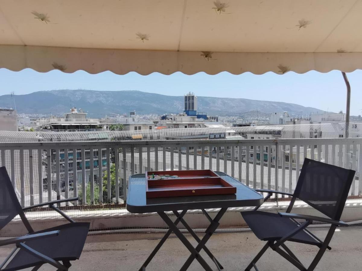 Penthouse Spacious W Super Wifi & Terrace, 2 Min From Metro Atenas Exterior foto